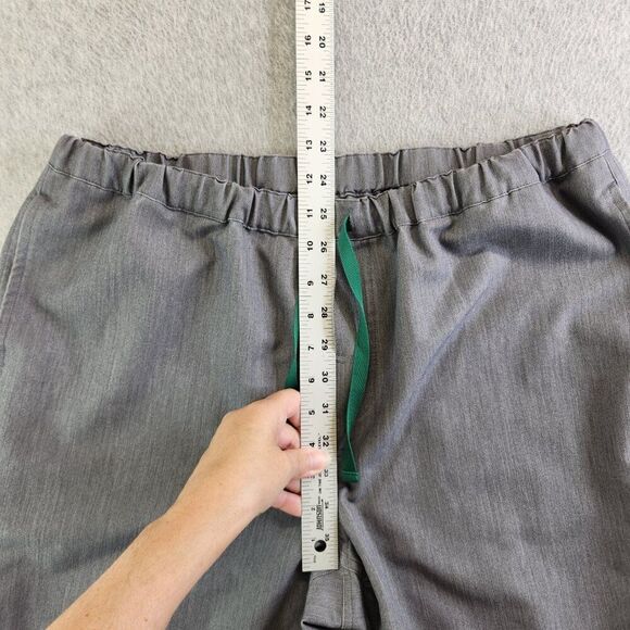 Figs Scrub Pants Mens Large Tall LT Gray Pisco Straight Leg Structured Fit - Picture 8 of 15